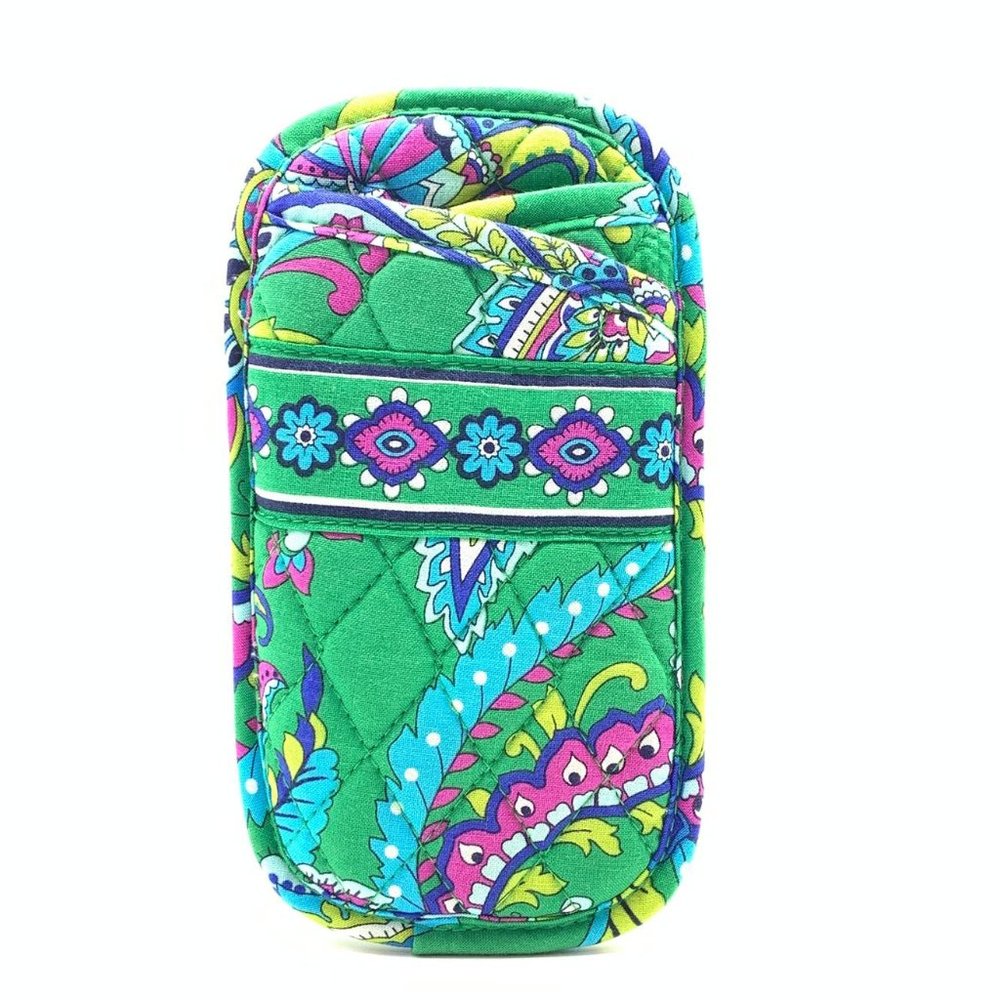 Double Eyeglass Case in Emerald Paisley